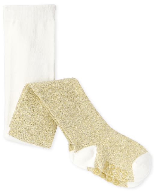 Toddler Girls Metallic Tights