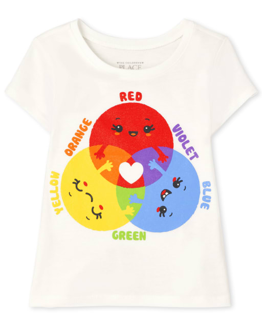 Toddler Girls Colors Graphic Tee
