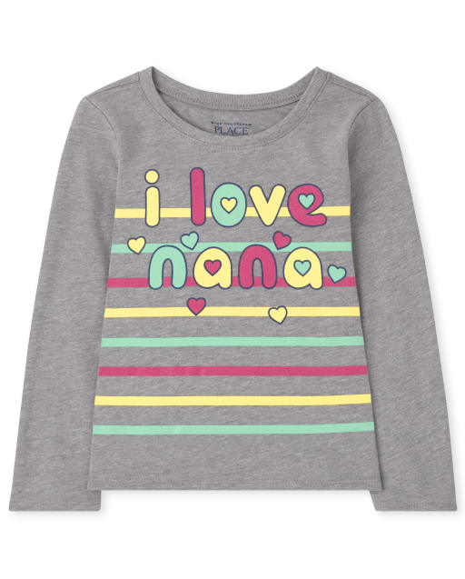 Baby And Toddler Girls Nana Graphic Tee
