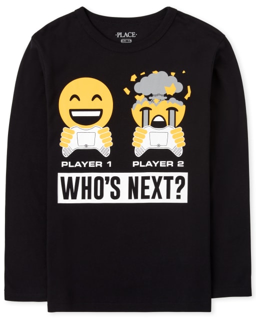 Boys Long Sleeve Who's Next Graphic Tee