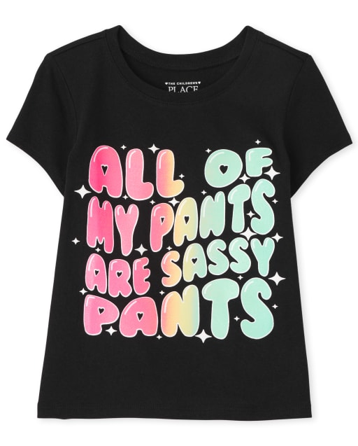 Camiseta estampada Sassy para bebés y niñas pequeñas