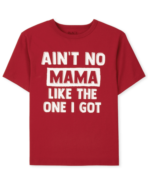 Camiseta unisex con estampado de mamá del día de San Valentín para niños
