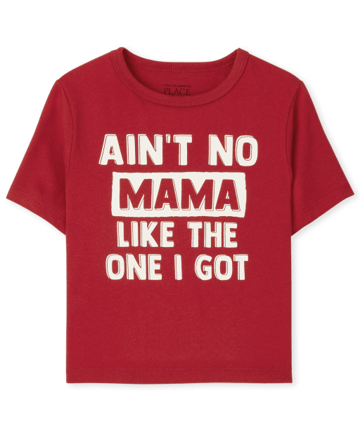 Unisex Baby And Toddler Short Sleeve Valentine's Day Mama Graphic Tee