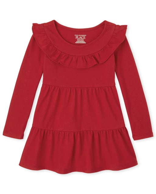 Baby And Toddler Girls Tiered Dress