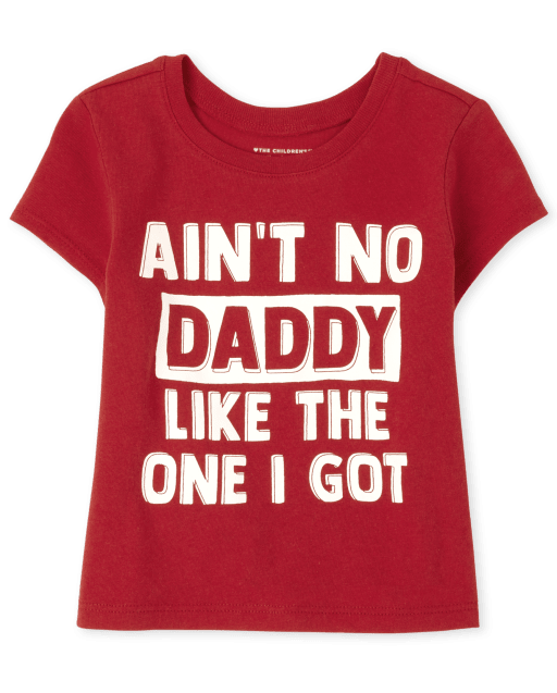 Baby And Toddler Girls Daddy Graphic Tee