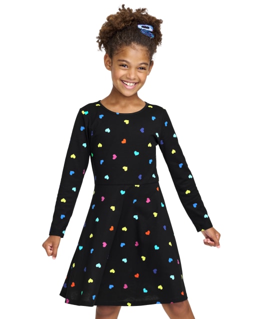 Girls Print Skater Dress