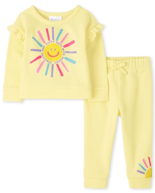 Toddler Girls Active Sun Ruffle 2-Piece Set