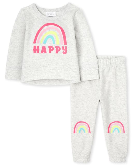 Toddler Girls Active Rainbow 2-Piece Set