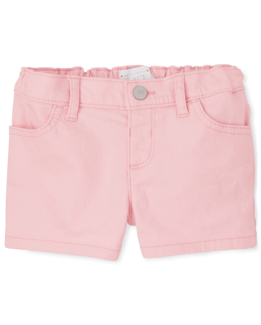 Baby And Toddler Girls Twill Shortie Shorts