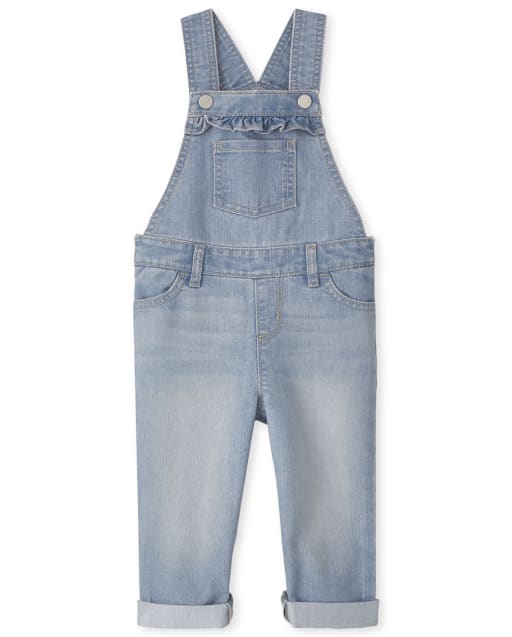 Baby And Toddler Girls Ruffle Overalls