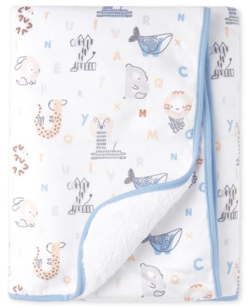 Baby Boys Animals Cozy Blanket