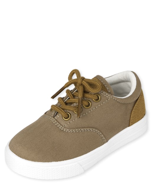 Toddler Boys Canvas Low Top Sneakers