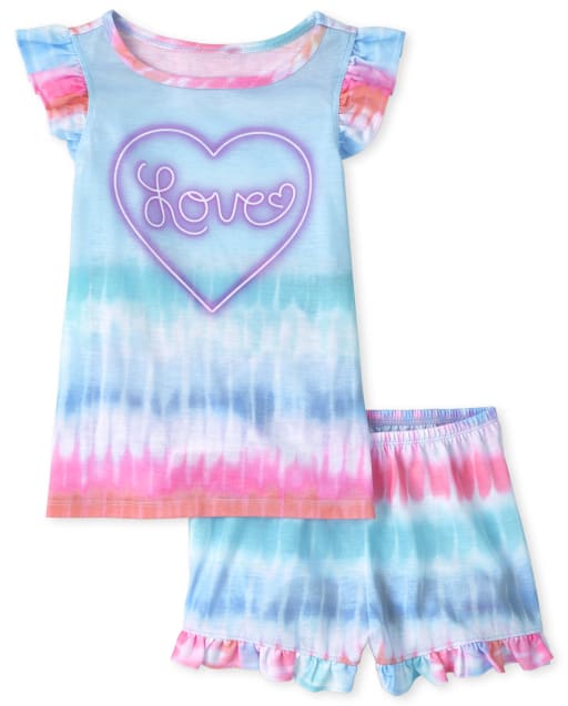 Girls Tie Dye Pajamas