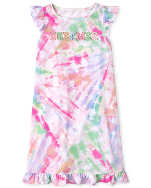 Camisón Niña Volantes Tie Dye