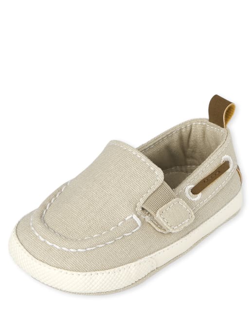 Baby Boys Canvas Slip On Boat Shoes