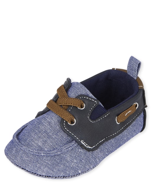 Baby Boys Chambray Boat Shoes