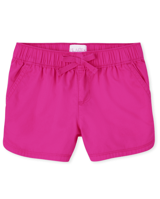 Girls Twill Pull On Shorts