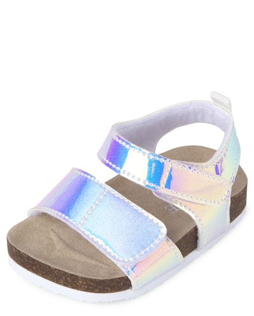 Baby Girls Holographic Sandals