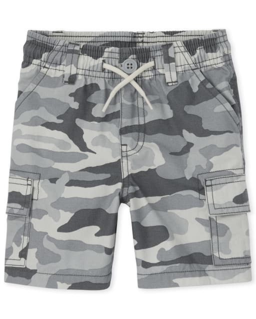 The Children's Place Baby Boy's and Toddler Boy's Pull On Cargo Shorts 
