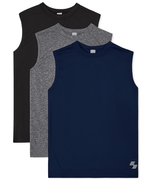 Lot de 3 débardeurs Performance Muscle pour garçons
