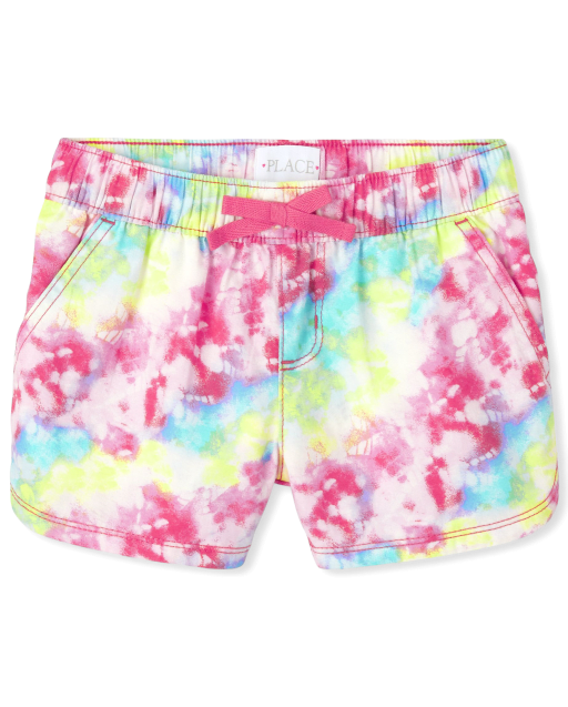 Girls Print Twill Pull On Shorts