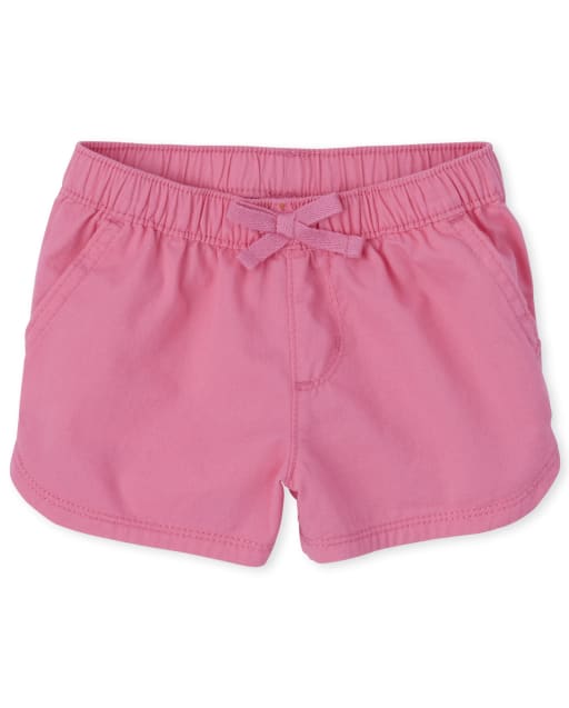 Pantalones cortos de sarga para bebés y niñas pequeñas