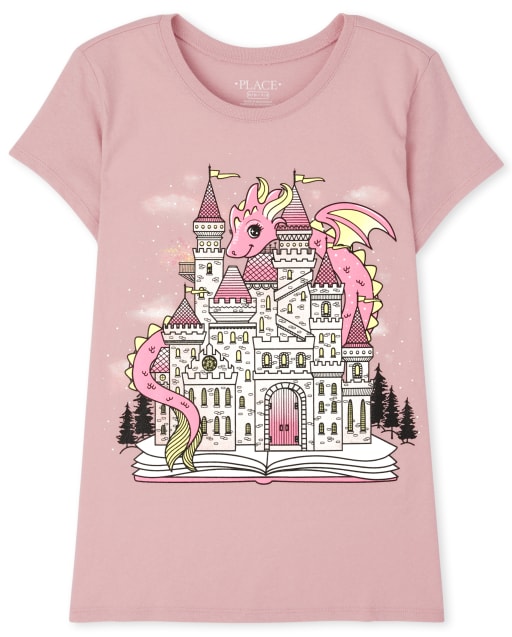 Girls Castle Graphic Tee