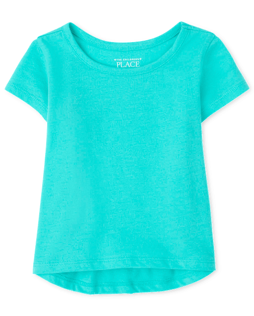 Baby And Toddler Girls High Low Basic Layering Tee