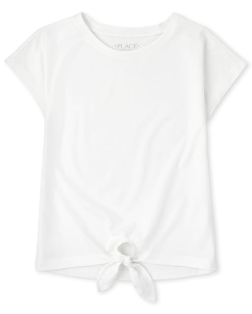 Girls Tie Front Top