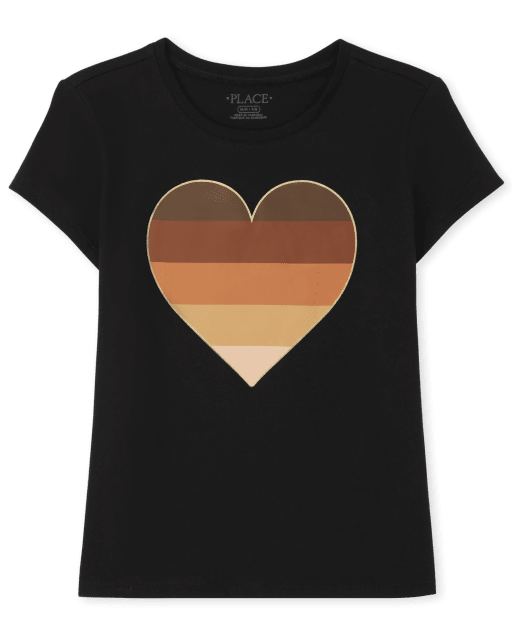 Girls Mommy And Me Heart Graphic Tee