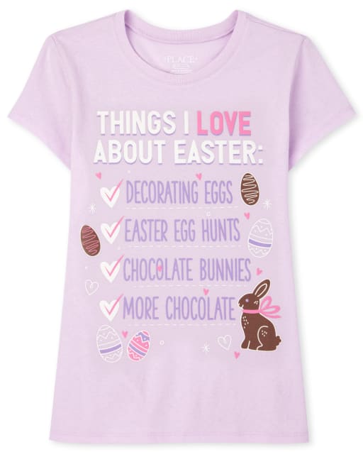 Girls Easter Graphic Tee