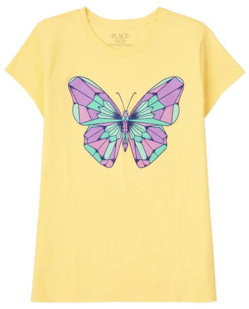 Girls Butterfly Graphic Tee