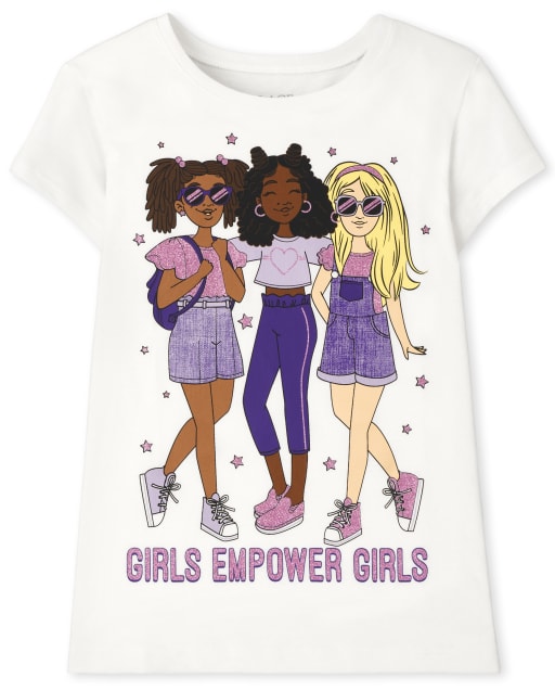 Girls Short Sleeve Empower Girls Graphic Tee