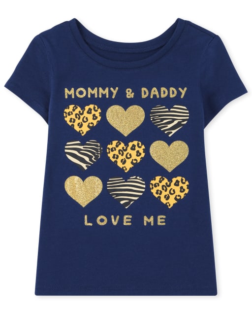 Baby And Toddler Girls Family Graphic Tee