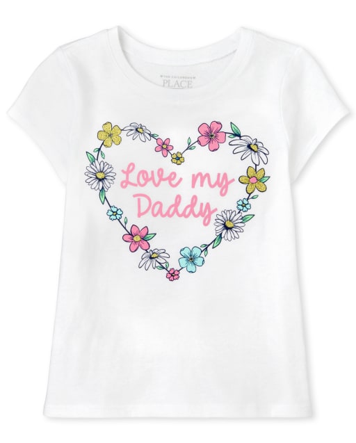 Baby And Toddler Girls Daddy Graphic Tee