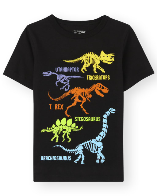 Baby And Toddler Boys Short Sleeve Dino Graphic Tee