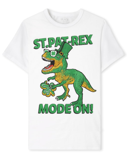 Boys St. Patrick's Day Dino Graphic Tee