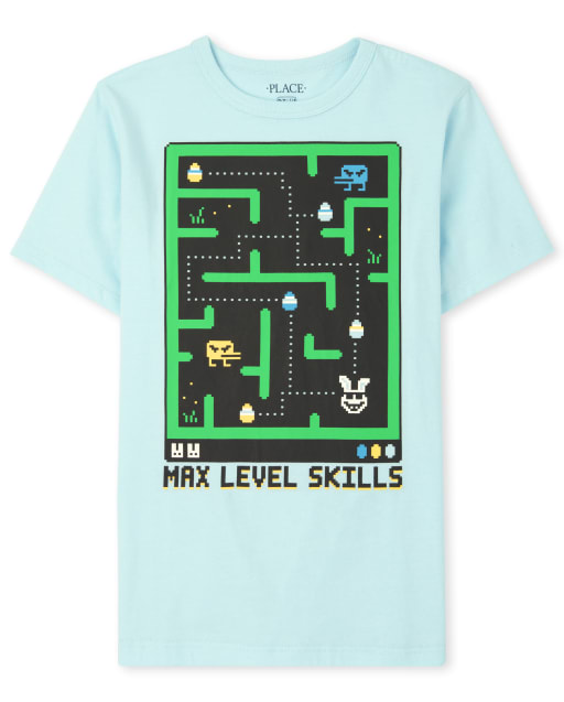 Boys Short Sleeve Easter Video Game Graphic Tee