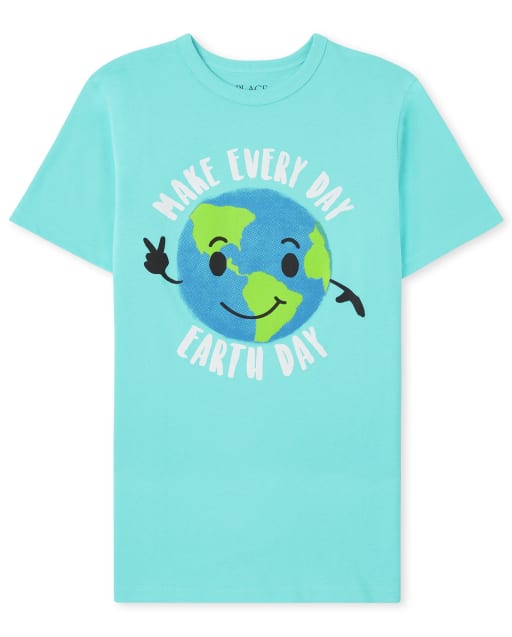 Boys Short Sleeve Earth Day Graphic Tee