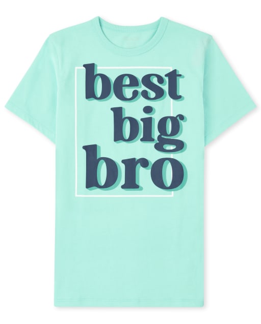 Boys Short Sleeve Best Big Bro Graphic Tee