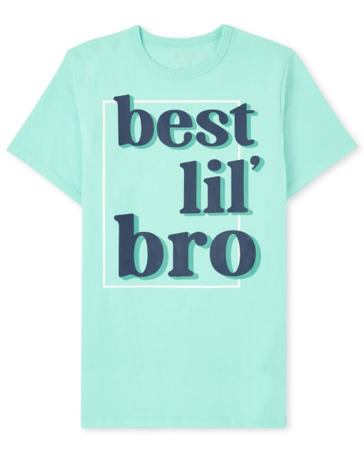 Boys Short Sleeve Best Lil' Bro Graphic Tee