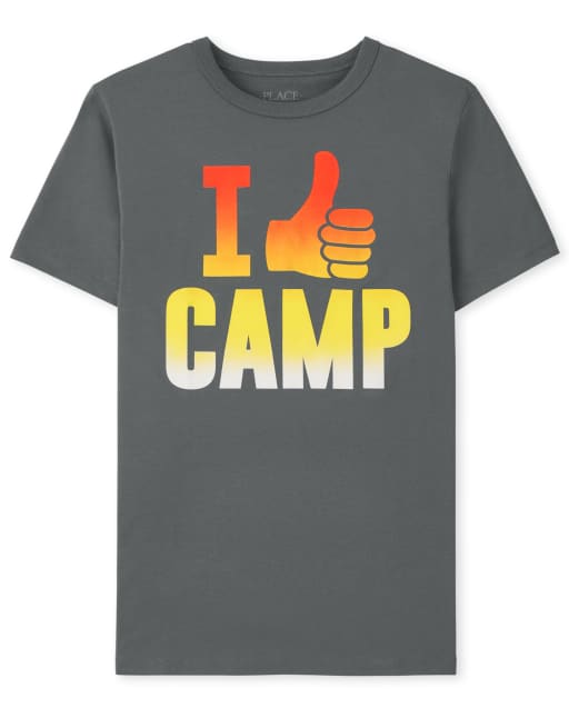 Boys Short Sleeve Camp Graphic Tee