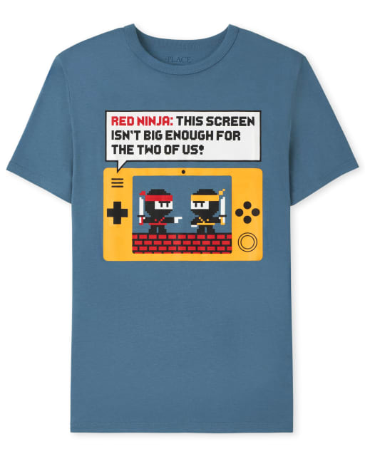 T-shirt graphique de jeu vidéo Ninja pour garçons