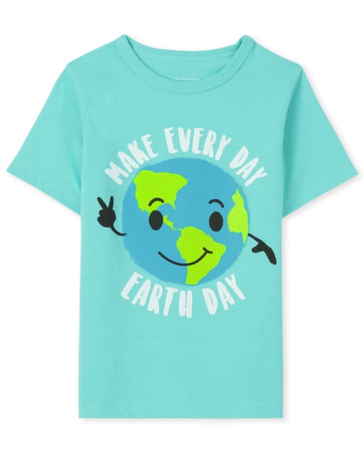 Camiseta con gráfico del Día de la Tierra para bebés y niños pequeños