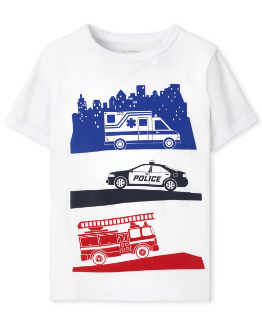 Baby And Toddler Boys Vehicle Graphic Tee