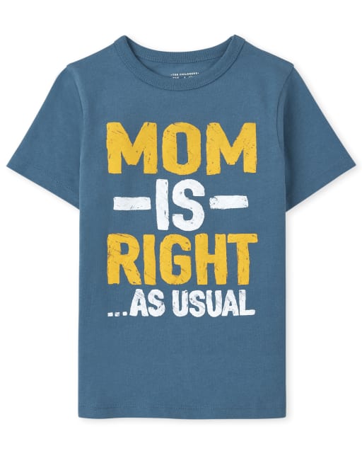 Baby And Toddler Boys Mom Graphic Tee