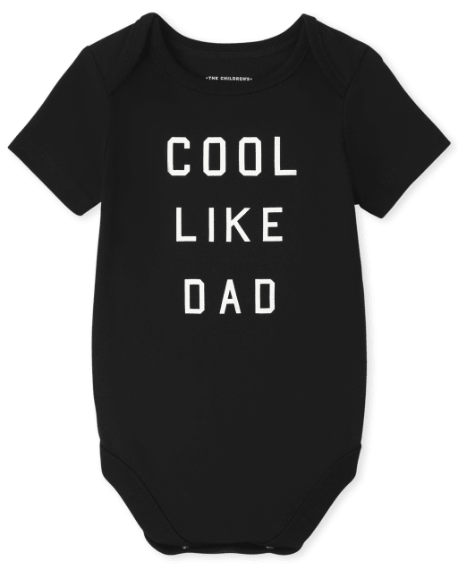 Body gráfico unisex de manga corta para bebé a juego con la familia Cool Like Dad