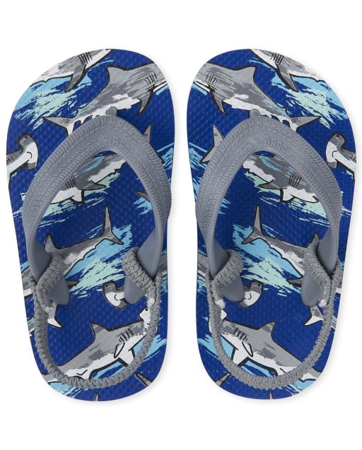 Toddler Boys Shark Flip Flops