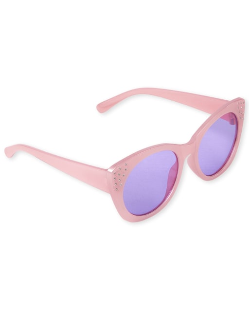 Gafas de sol ojo de gato enjoyadas para niñas