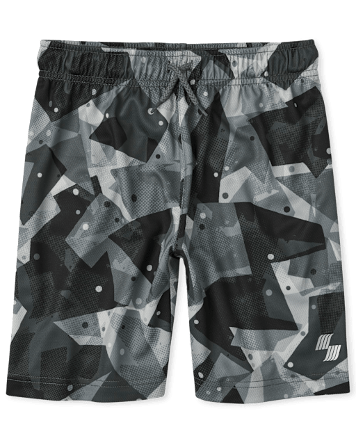 Short de basketball performant en maille camouflage pour garçon